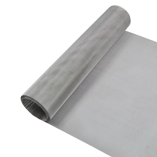 304 Stainless Steel Mesh Screen 15.7"x47.2", 60Mesh 0.27mm Hole | 0.15mm Sturdy Wire Metal Mesh Sheet, Easy to Cut, Rustproof & Heat-Resisting, for Window Screen, Vent, Cage, Filter, DIY - size: 40 x 120 cm, style: 60Mesh x 0.15mm