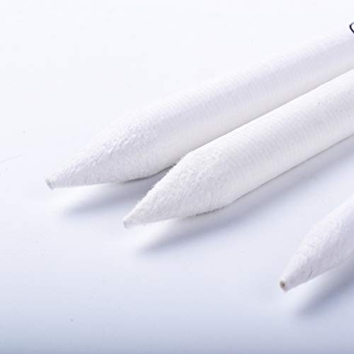 Pasler Artist Blending Paper Stumps and Tortillion Art Blenders - Pencil, Charcoal, Graphite, Colored Pencils, Pack of 3 - (125mm, 135mm, 150mm)