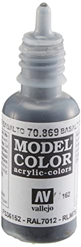 Vallejo Basalt Grey Paint, 17ml - color: Basalt Grey, size: 0.57 Fl Oz (Pack of 1)