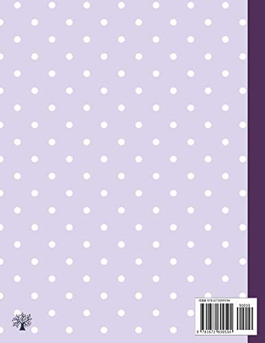 Calligraphy Practice Book: Worksheets for Writing Modern Calligraphy Lettering | Book of Blank Slanted Grid Sheets – Purple Dots