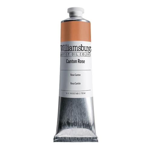 Williamsburg Artist Oil Colors by GOLDEN, Canton Rose, 150 ml tube, Professional Oil Paint, Opaque - color: Canton Rose, size: 5.07 Fl Oz (Pack of 1)