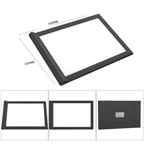A4 Light Box for Tracing,2 Way Power Suply Drawing Pad Dimmable Brightness