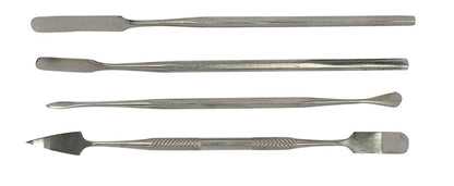 SE 4-Piece Stainless Steel Spatula Set - Versatile Tools for Electronics, Jewelry, Clay, and Craft Projects - DD301