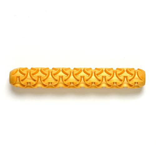 MKM Pottery Tools Wood Hand Rollers for Clay (HR-37 Wishbone Weave) - size: HR-37 Wishbone Weave