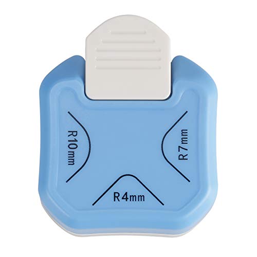 MyArTool 3 in 1 Corner Rounder Punch, 4mm, 7mm, 10mm 3 Way Corner Cutter for Paper Crafts, Laminate, DIY Projects, Photo Corner, Card Making and Scrapbooking - color: Blue