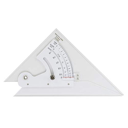 Pacific Arc Adjustable 8 Inch Triangle Plain Edge for Drafting, Architect, Engineer - style: 8 inch