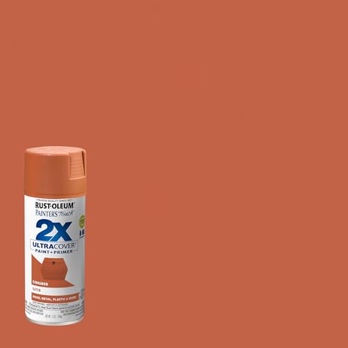 Rust-Oleum Painter's Touch 2X Ultra Cover Spray Paint, Satin Cinnamon - color: Satin Cinnamon, size: 12 Ounce (Pack of 2)