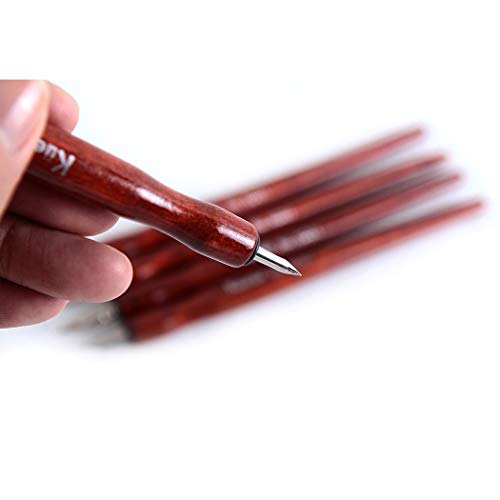 Redwood Professional Manga Pen Dip Pen Set Manga Cartoon Comic Drawing Painting Kit - 5 Pcs - color: Redwood