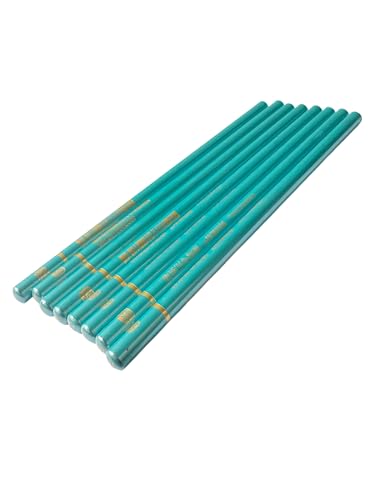 Professional Art Supplies 8-Piece Soft Charcoal Pencil Set, Turquoise Blue, Artist Quality Drawing Tools for Sketching (16 soft)