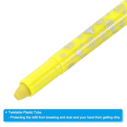 PATIKIL Watercolor Gel Crayon, 6Pcs Twist Coloring Crayons, Light Yellow - color: Light Yellow