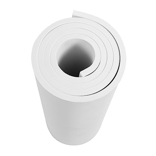 AMZQNART EVA Foam 10mm, Cosplay Foam Roll 16 x 59in (6.5sqft) White, Suitable for Large Foam Cosplay Modeling, DIY Projects, Crafts, Ultra High Density 90 kg/m3. - color: 16×59in White, size: 10mm-Thick