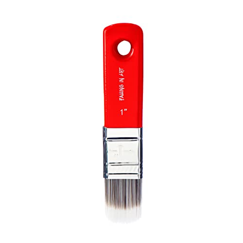 1 Inch Filbert Paddle Paint Brush | Scale Brush, Blending Paint Brush for Oil and Acrylic Paints - color: Filbert, size: 1''