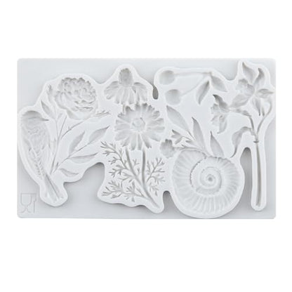 Bird Flower Snail Cherry Polymer Clay Molds Flower Silicone Mold - color: Style H