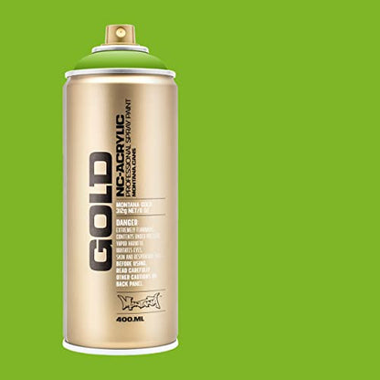 Montana Cans Montana GOLD 400 ml Color, Shock Green Light Spray Paint,MXG-S6000 - color: Shock Light Green, size: 13.5 Fl Oz (Pack of 1)