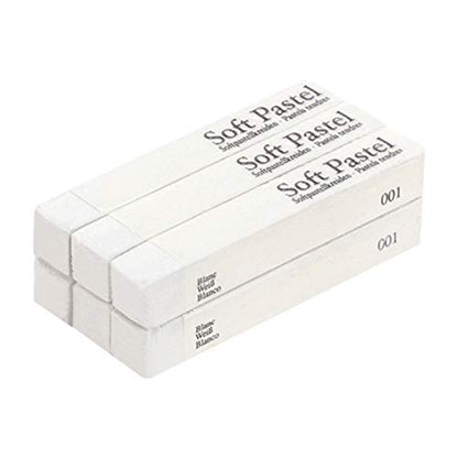 6 Pcs Soft Pastel Drawing Chalk Set Square Sketch Pastel Chalk Painting Sticks Drawing Sketching Pen Art Supplies Artists Beginners Non-Toxic Soft Pastel Stick Crayons for Teachers Professionals - color: white
