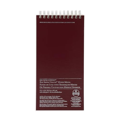 Bee Paper - 6"x 12" Super Deluxe Mixed Media Sketching Pad, 60 Sheets - size: 6-inch x 12-inch, 60 Sheet Wire Bound Pad