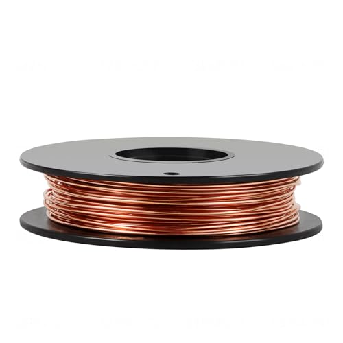 26 Gauge/0.4mm 426 Feet 5 oz 99.9% Dead Soft Copper Wire for Electroculture Gardening, Jewelry Making, Beading, Science Projects, DIY Artwork, Pure Bare Copper Wire - size: 26 Gauge/ 0.4 mm, style: 5 oz