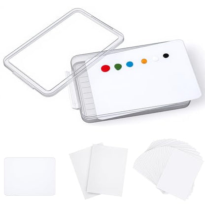 Nuanchu 1 Pcs 9 x 12 Inch Glass Palette for Oil Painting, White - color: White, size: 9x12 Inch
