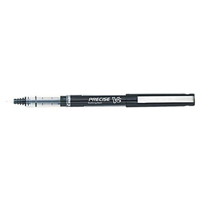 PILOT Precise V5 Stick, Extra Fine Point (0.5mm) Black Ink Pens, 4-Pack - size: 4 Count (Pack of 1), style: V5 Stick