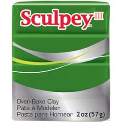 Sculpey Polyform Sculpey III Polymer Clay 2 Ounces Leaf Green S302-322 (5-Pack)