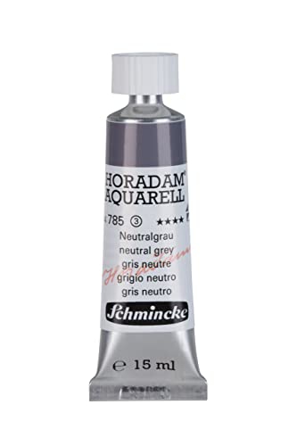 Schmincke HORADAM AQUARELL neutral grey 15 ml, 14785006 - color: 785 neutral grey, size: 0.5 Fl Oz (Pack of 1)