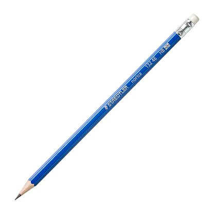 STAEDTLER Norica #2 HB Pencils Class Pack: 144 Pre-Sharpened Pencils + 12 Erasers, Bulk School Supplies Set, Break-Resistant Lead, Latex- & PVC-Free, For Writing, Testing, Drawing & Sketching - size: 1 Count (Pack of 156)