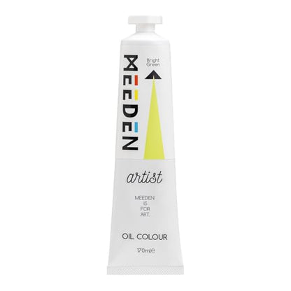 MEEDEN Artist Grade Oil Paint: Bright Green - 170ml/5.7oz Tube - Professional Art Paints for Canvas Painting - color: Bright Green, size: 5.7 Fl Oz (Pack of 1)