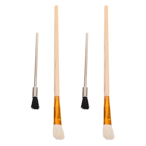 Airbrush Cleaning Tools 4Pcs Small Scrub Brushes for Cleaning Airbrush Accessories Nozzles and Parts Maintenance Kit