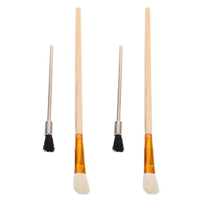 Airbrush Cleaning Tools 4Pcs Small Scrub Brushes for Cleaning Airbrush Accessories Nozzles and Parts Maintenance Kit