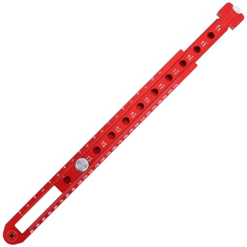 Woodworking Compass Scriber,Aluminum Alloy Wood Scribing Tool, Portable Fixed-Point Circle Ruler, Carpenter Marking Gauge, Adjustable Arc Drawing Ruler