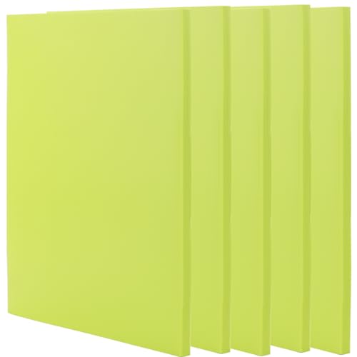 5 PCS Green A4 Rubber Carving Blocks, 8.3 x 11.8 Inch Large Stamp Block, Soft Rubber Stamping for Printmaking, Linoleum for Engraving Crafts - color: Green