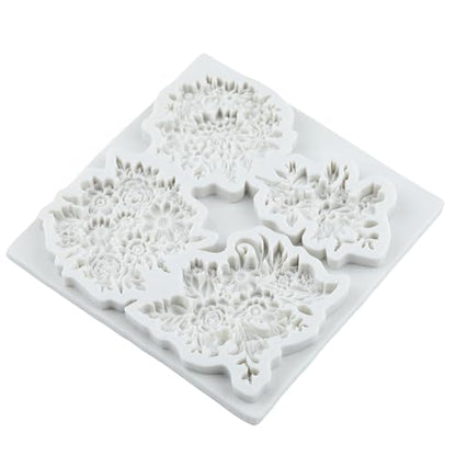 Flower Polymer Clay Mold Daisy Flower Leaves Silicone Molds - color: Style H
