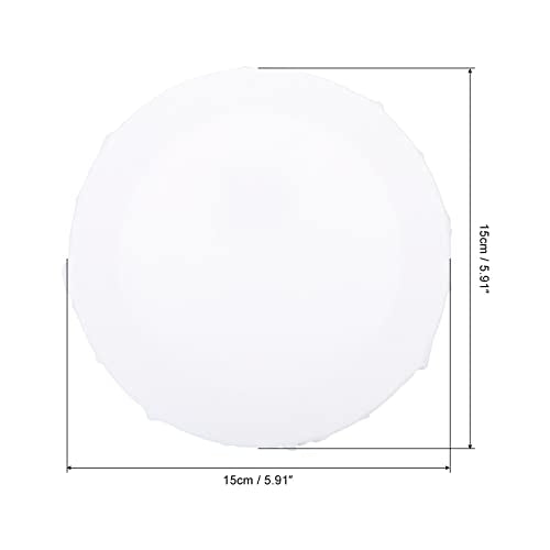 PATIKIL Paint Canvases Panel for Painting, 2 Pack 6x6 Inch Round Wood Frame Stretched Blank Art Board Panels for Acrylic, Oil, Tempera Painting, White - size: 6x6 Inch