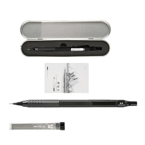 0.5mm Mechanical Pencils Set Sketching Pencils Metal Automatic Pencils Drawing Pencils for Sketching Drawing and Writing
