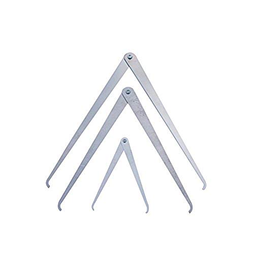 COMIART Straight-Leg Stainless Steel Caliper Clay Sculpture Ceramic Measuring Pottery Tools Set 4" 8" 10" - size: Straight-leg