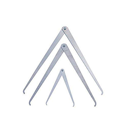 COMIART Straight-Leg Stainless Steel Caliper Clay Sculpture Ceramic Measuring Pottery Tools Set 4" 8" 10" - size: Straight-leg