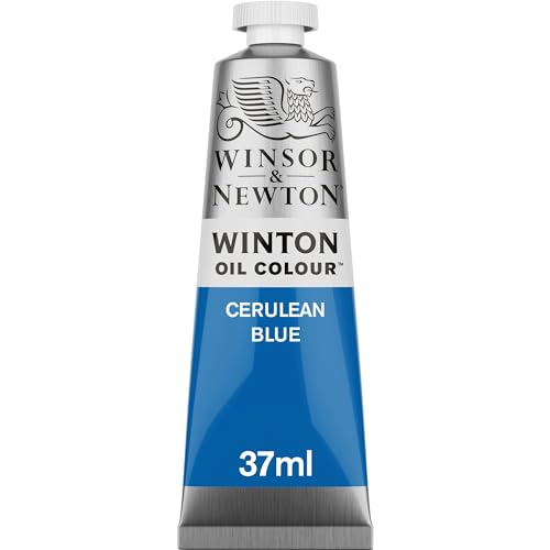 Winsor & Newton Winton Oil Color, 37ml Tube, Cerulean Blue - color: Cerulean Blue, size: 1.25 Fl Oz (Pack of 1), style: 1.25-oz Tube