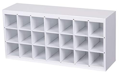 ArtBin 6828AG Paint Storage Tray, Art & Craft Supply Storage, Super Satchel System Accessory, Wall Mountable 21 Compartment Paint Organizer, White - size: Pack of 1
