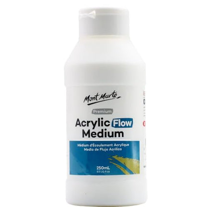 MONT MARTE Premium Acrylic Flow Medium 250ml - size: 8.45 Fl Oz (250ml) (Pack of 1)