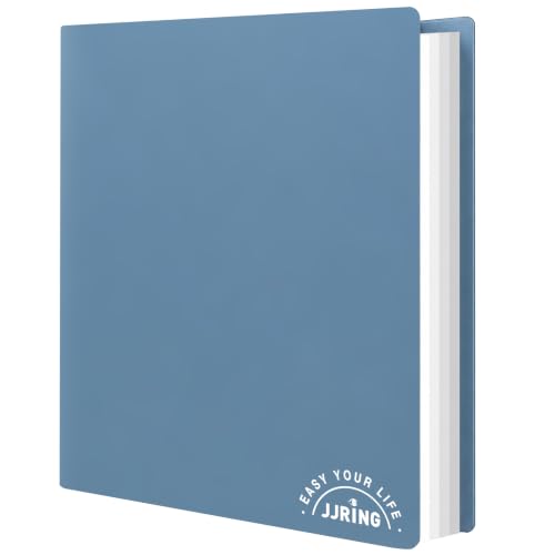 18x24 Blue Art Portfolio Folder Displaying 48 Pages With Plastic Sleeves - color: Blue, size: 18*24