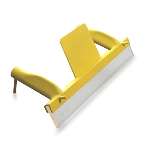 EZ Grip Squeegee for Screen Printing with 13″ 70-Durometer Blade – Ergonomic Two-Handle Design, Self-Standing Ink Guard, Tool-Free Blade Changes, Durable Solvent-Resistant Construction | Ergonomic Two-Handle Design, Self-Standing Ink Guard, Tool-Free Blad