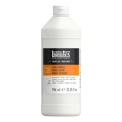 Liquitex Professional Gloss Varnish, 946ml (32-oz) | 100% Acrylic Polymer Varnish, Gloss Sheen, Protects & Resists Dirt Retention, Increases Brightness, Resists Discoloration - color: Gloss, style: 32-oz