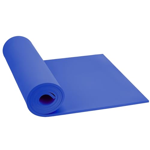 Do²ping Blue Eva Foam Sheets roll, 6mm eva Craft Foam 49''x13.9'' High Density 86kg/m3 for Cosplay - color: Blue, size: Thickness 6mm