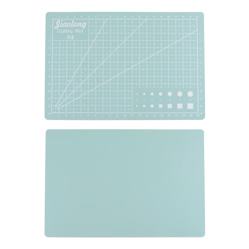 HARFINGTON A5 Self-Healing Cutting Mat 9"x6" Double-Sided Craft Cutting Board for DIY Art Work Sewing Cutting, Light Green - color: Light Green, size: 9"L x 6"W