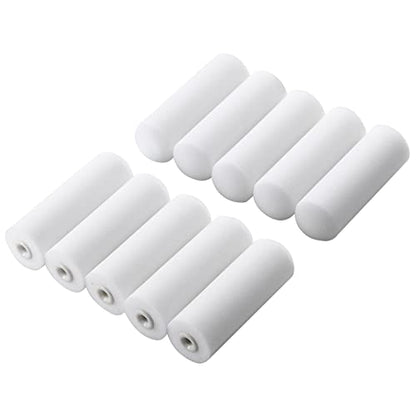 KUPOO 4" Foam Paint Roller Covers High Density Sponge Refills for Smooth | High Density, Sponge Refills, For Smooth for cabinets,doors,furniture.Smooth,lint-free finish. - size: 4 inch Foam Covers