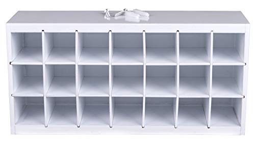 ArtBin 6828AG Paint Storage Tray, Art & Craft Supply Storage, Super Satchel System Accessory, Wall Mountable 21 Compartment Paint Organizer, White - size: Pack of 1