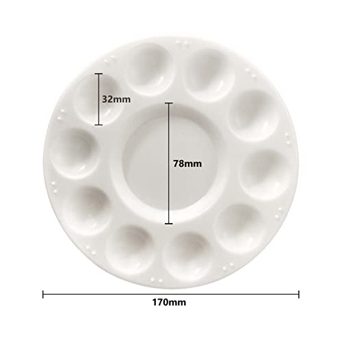 Paint Tray Palette - White Plastic Paint Tray for Kids, Paint Supplies