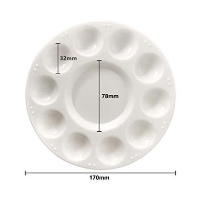 Paint Tray Palette - White Plastic Paint Tray for Kids, Paint Supplies