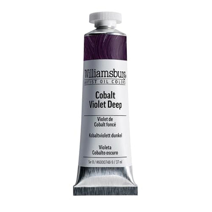 Williamsburg Artist Oil Colors, Cobalt Violet Deep, 37 ml Tube - color: Cobalt Violet Deep, size: 1.25 Fl Oz (Pack of 1)