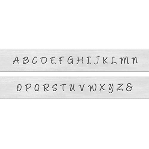 ImpressArt - Basic Bridgette Uppercase 3mm Letter Set for Hand Stamping Projects and Jewelry Making - color: Bridgette (3mm), size: Uppercase